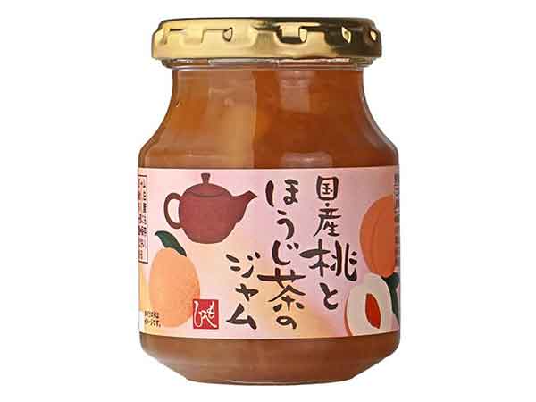 国産桃とほうじ茶のジャム