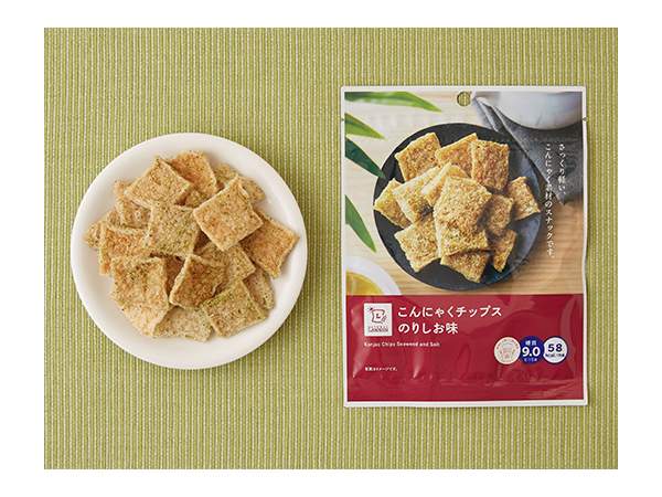 「こんにゃくチップス　のりしお味」 