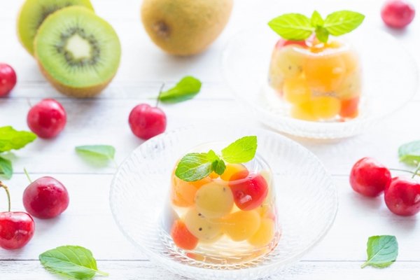 フルーツゼリーとデザート