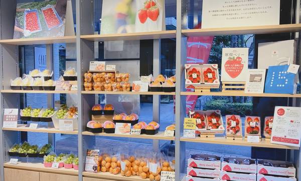 ハピマルフルーツ神楽坂 店舗ディスプレイ